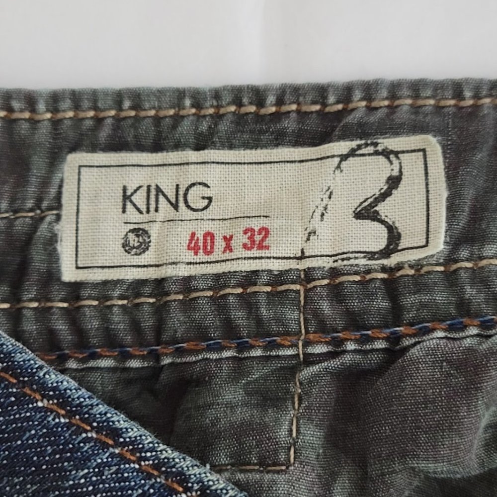 BUFFALO king relaxed jeans blue Sz 40x32 - Picture 7 of 9